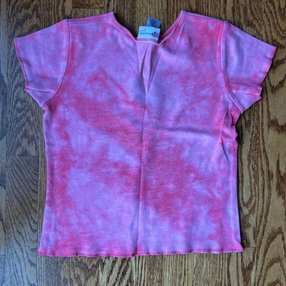 Genuine Girl Tie Dye Pink Flamingo Kids Shirt